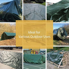 GUARD SHIELD Tarp 6x8 Feet Waterproof Green/Silver Tarps 8Mil Multi Purpose UV Resistant Cover for Outdoor,Camping,Tent,Boats