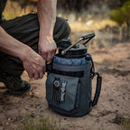 Iron Infidel Battle Bottle - One Gallon Insulated Water Bottle with Dual Carry Handles - 128 oz Tactical Stainless Steel Water Jug & Rugged Extra Large Sleeve With Storage (Betsy 128 Ounces)