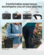 DARAN Portable Power Station 192Wh with Protective Carrying Bag, 300W (600W surge) LiFePO4 Battery Backup, Compact Solar Generator for Camping, Emergency, Home, Outdoor Use