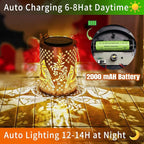 Cardinal Solar Lantern Outdoor Waterproof, Large 13.4" Metal Decorative Hanging Lantern, Oversized Solar Panel & 2000mAh Battery, Warm Glow for Garden Decor & Patio Ambience – Memorial & Sympathy Gift