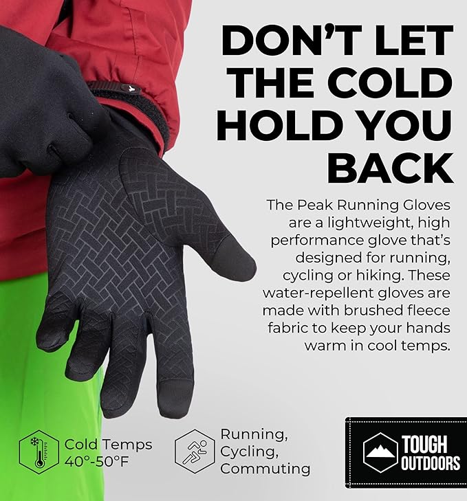Winter Gloves for Men Cold Weather – Thin Glove – Winter Gloves w/ Touchscreen Finger – Thin Warm Glove for Women