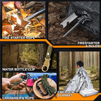 Gifts for Men Dad Him Birthday Christmas Fathers Day, Cool Gadget/Survival Gear and Equipment, Unique Camping Hunting Hiking Outdoor Gear, Gift Idea for Valentines Day Boyfriend Boys Stocking Stuffer