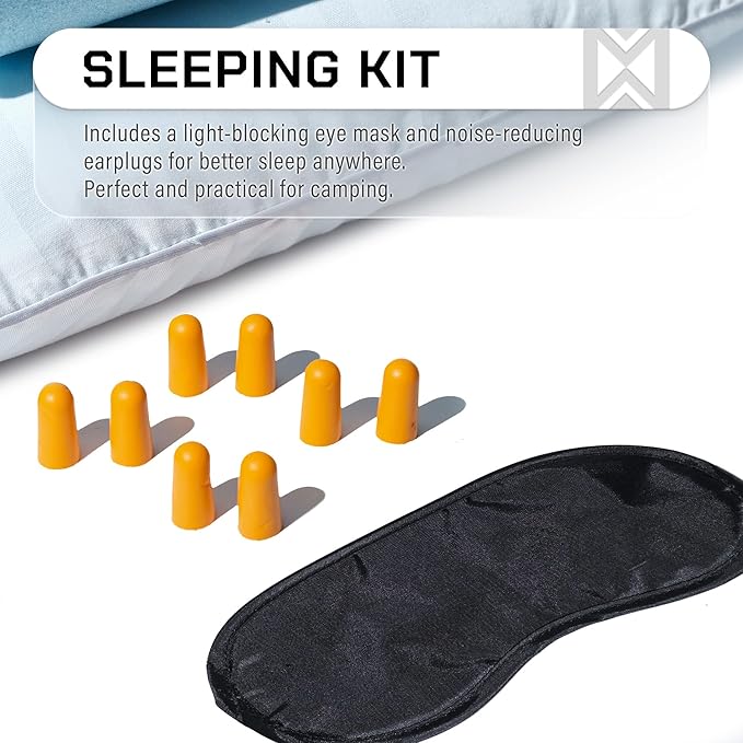 Camping Pillow 2 Pack — Camp Pillow, Memory Foam Pillows 2 Pack — for Sleeping Bag & Hiking, Reliable & Comfortable