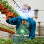 Socool 10000mAh Portable Waist Fan Clip on Wearable Belt Personal Fans Rechargeable Battery Operated, 20H Cooling with 10 Speeds & Dual Motors,Neck Hanging Hands-Free for Outdoor Travel Power Bank