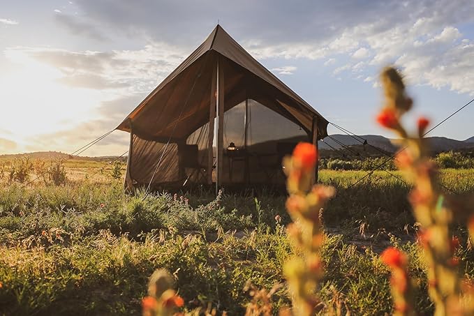 WHITEDUCK Rover Canvas Scout Tent, Waterproof, 4 Season Luxury Outdoor Camping and Glamping Yurt Tent