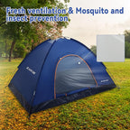 1/2/3/4 Person Tents Waterproof&Windproof Family Tents Camping-Tent,Lightweight Portable Pop Up Tent for Camping,Hiking,Mountaineering or Beach Easy to Set Up Adventures Carry Bag