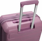 Traveler's Choice Pagosa Hardshell Expandable Luggage with Spinner Wheels, Mauve, 22-Inch Carry-on