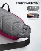 WATERFLY Fanny Pack Waist Bag: Hiking Water Bottle Holder with Strap Waist Pack for Women Men Hydration Hip Packs for Running Walking Traveling-Rose Red