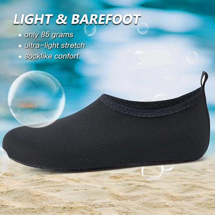 Deevike Water Shoes for Women Men Barefoot Quick-Dry Aqua Socks Slip-on for Beach Swim Surf Yoga Exercise