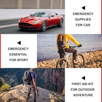 Car-Home Survival First-Aid Kit Emergency-Kit - Green 273Piece Equipment Travel Supplies First Aid Set Home Essentials Camping Hiking YIDERBO