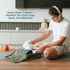 6-Pack Compression Packing Cubes Travel Essentials - Lightweight, Water-Resistant Luggage Organizer Bags with Handles, Durable Travel Accessories Suitcase Organizer (Caramel)