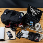 Xtreme Sight Line ~ Xecutive Transport Faraday Backpack for Laptops, Tablets, and Other Mid-Size Electronics ~ Tracking/Hacking Defense ~ Stone
