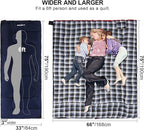 REDCAMP Cotton Flannel Sleeping Bag for Camping Backpacking, Adults Cold Weather Envelope Sleeping Bags with 2/3/4/6lbs Filling