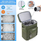 Large Waterproof Insulated Cooler Backpack for Men & Women, Leak Proof Cooler Backpack for Camping, Beach, Fishing, Picnic, Travel, Outdoor, 30L, 48Cans