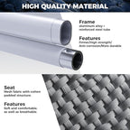 KingCamp Hammock Chair with Footrest, Swinging Portable Folding Camping Chairs for Adults MAX 440lbs Heavy Duty Foldable Oversized Rocker with Cup Holder Pillow for Outdoor Beach Patio Sport Lawn