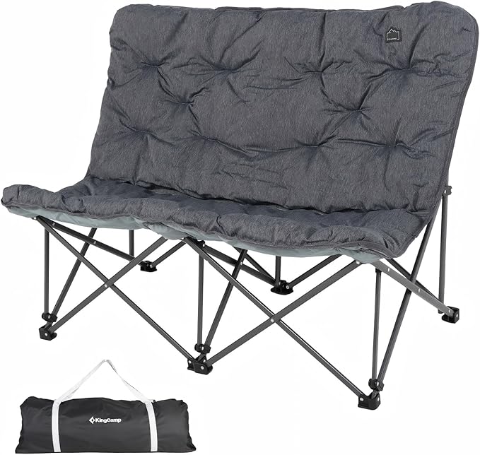 KingCamp Butterfly Chair Oversized XL Camping Chairs for Adults Padded Folding Comfy Camp Chairs 300lbs Heavy Duty with High Back for Bedroom Living Room Dorm Rooms Outdoor Patio Lawn
