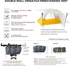 Wander Hawk 2-Person Backpacking Tent, Lightweight 2 Person Tent for Bikepacking Backpacking Camping & Hiking