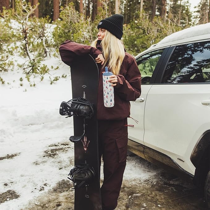 BOTTLE BOTTLE Insulated Water Bottle 24oz with Straw Lid and Handle for Sports Travel Gym Stainless Steel Water Bottles Double-Wall Vacuum Metal Leak Proof BPA-Free