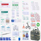 First Aid Kit Med Medical - Kit Rip-Off 180 pcs Water-Resistant Emergency Kit for Camping Hiking Home Outdoor Truck Vehicle Car Fishing Travel Biking