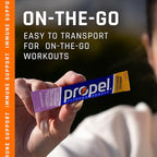 Propel Immune Support Electrolyte Enhanced Water Drink Mix Powder Packets, Variety Pack, 100% DV Vitamin C, Good source of Zinc, Zero Sugar Hydration with Electrolytes and Vitamins (30 Packets)