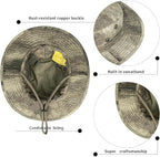 Sun Hats for Men Women Bucket Hat UPF 50+ Boonie Hat Foldable UV Protection Hiking Beach Fishing Summer Safari