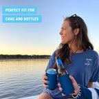 Blank Beer Can Cooler Sleeves (110-Pack) - Soft Insulated Coolies, HTV Friendly Koolies in Bulk for Cans & Bottles - Coolie Blanks for Vinyl Projects & Wedding Favors (Royal Blue)