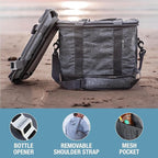 CleverMade Collapsible Insulated Cooler Bag – Leakproof Soft Folding Cooler for Beach, Travel, Car