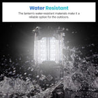 Etekcity Camping Lanterns for Power Outages 4 Pack, Flashlight for Camping Essentials, Survival Kit and Gear, Hurricane Preparedness Items, Emergency Led Battery Operated Lights, Black