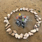 ZORMY 17" Large Folding Campfire Grill, 304 Stainless Steel Firepit Grill Grate, Heavy Duty Portable Camping Grill with Carrying Bag, Gas BBQ Grill Grate for Backpacking, Hiking, Picnics (Large)