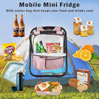 Kikerike Backpack Stool Cooler Chair Heavy Duty 400 LBS Max Load Portable Lightweight Stool Backpack Folding Fishing Cooler Seat for Camping Hunting Fishing