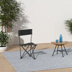 Travel Chair Ultimate Slacker, Quick Folding Tripod Stool with Backrest, Fishing Camping Hiking Chair with Carry Strap, Polyester, Black