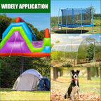 Lasnten 30 Inch Heavy Duty Ground Anchor Spiral Blade Earth Anchor Kit Metal Anchor Hook Beach Sand Stakes Camping for Securing Animals, Shelters, Tents, Canopies (Black, Silver,6 Pcs)