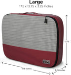 5pc Purple Large Packing Cubes for Suitcases - Travel Packing Organizers for Carry on Luggage Cubes set of 5
