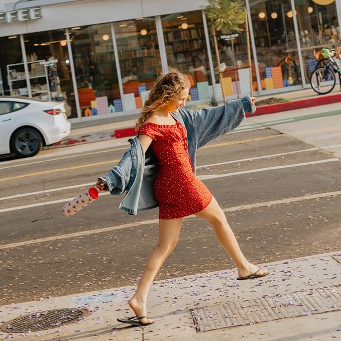 BOTTLE BOTTLE Insulated Water Bottle 24oz with Straw Lid and Handle for Sports Travel Gym Stainless Steel Water Bottles Double-Wall Vacuum Metal Leak Proof BPA-Free