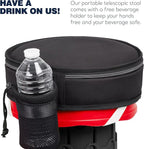 Collapsible Stool with Cushioned Carry Case, 400lbs Max Weight, Lightweight Portable Retractable Foldable Telescoping Camping Stool for Adults Outdoor Fishing Hiking Travel BBQ