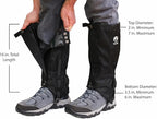 Pike Trail Adjustable Leg Gaiters - Lightweight, Waterproof - Leg Guards for Men & Women - Hiking Essentials Ideal for Hunting, Trekking & Fishing - 1 Pair