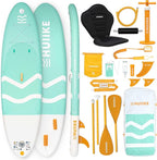 Inflatable Paddle Board for Adults with Accessories Included, Oar, Fins, Pump. Stand Up Paddleboard Great Stability and Resistance. 10’ x 33" x 5.9", Maximum Load 286 lb