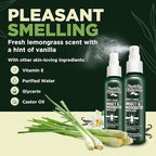 Deet-Free Insect & Mosquito Repellent Pack of 2 (8 oz) – Nice Smelling Insect Repellent with Lemongrass Oil Safe for Pets and Kids – Bug Spray for Mosquitoes, Gnats, Black Flies, and No-See-ums