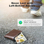 Wallet Tracker Card (iOS Only), Rechargeable Bluetooth Smart Tracking for Apple Find My Compatible Anti Tracker for Men Women Slim Item Locator for Purse Passport Key Luggage Tag (1Pcs/THKS FLR)