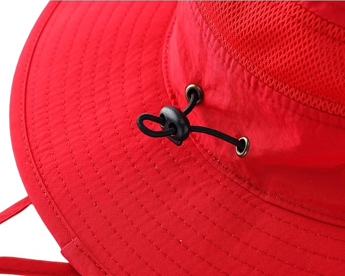 Connectyle Wide Brim Sun Hat for Men Breathable Cowboy Boonie Hat UPF 50+ Sun Protection Bucket Hat for Fishing Hiking