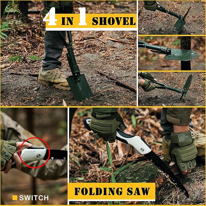 Survival First Aid Kit,99PCS Professional Survival Gear Large Hiking Backpack with Emergency Equipment Outdoor Adventure Accessories,Gift for Men Father