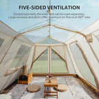 Naturehike Village Instant Tent, 4 Person 8 Person Camping Tent with Full Rainfly, Waterproof Large Cabin Tents for Car Camping