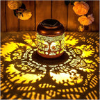 2 Pack Pig Solar Lanterns Outdoor Waterproof Hanging Solar Lights Pig Gifts for Women Men Mom Metal Decorative LED Outdoor Lanterns for Patio, Lawn, Landscape, Garden Decor, Yard Decorations