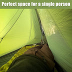 Night Cat Ultralight Tent 1 Person for Professional Backpacker Hiker 2 LBS Only Lanshan Backpacking Bivvy Ground Tent Heavy Rain Waterproof Trekking Pole Not Included