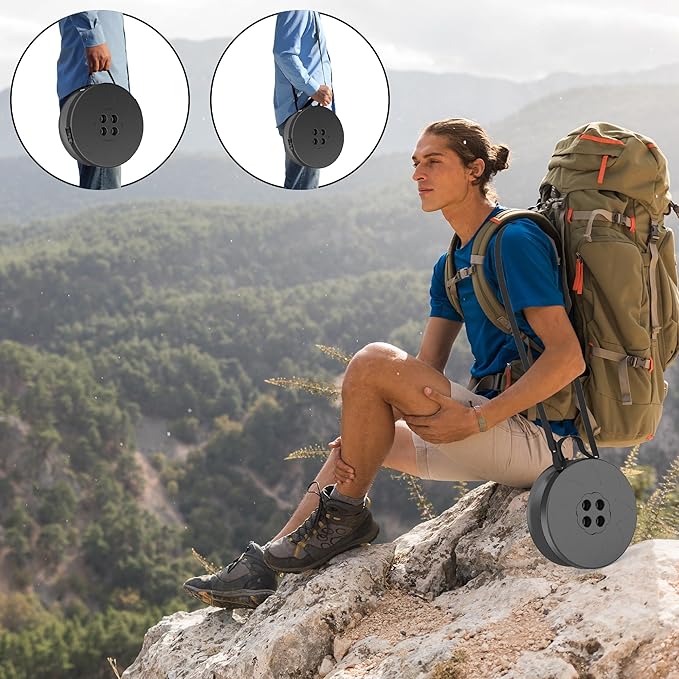 2025 Upgraded Taller 52cm Collapsible Stool with Cushion,Portable Seat,Telescoping Stools,Adujstable Camping Folding Chair for Adults,Maximum Loading 550Ib for Garden Travel Fishing BBQ