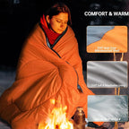 BISINNA 0 Degree Winter Sleeping Bags(480GSM) for Adults-Cold Weather Camping Sleeping Bag-Comfortable Warm Portable Sleeping Bags with Pillow Compression Sack for Backpacking Hiking Outdoor