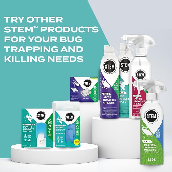 Stem Kills Flies, Mosquitoes And Gnats: Plant-Based Active Ingredient Bug Spray, Botanical Insecticide For Indoor And Outdoor Use; 10 fl oz (Pack Of 3)