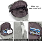 CLUCI Crossbody Bags for Women Men,Leather Sling Bag Cross Body Backpack for Woman Gifts for Women Birthday Unique