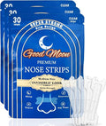 (90 Count) Premium Nasal Strips - Extra Strength - Invisible - for Sleep, Snoring Strips, Running, Gym, Travel, Allergies, Mouth Breathing, Sensitive Skin, Snore Strips Bulk (Small/Medium Size)