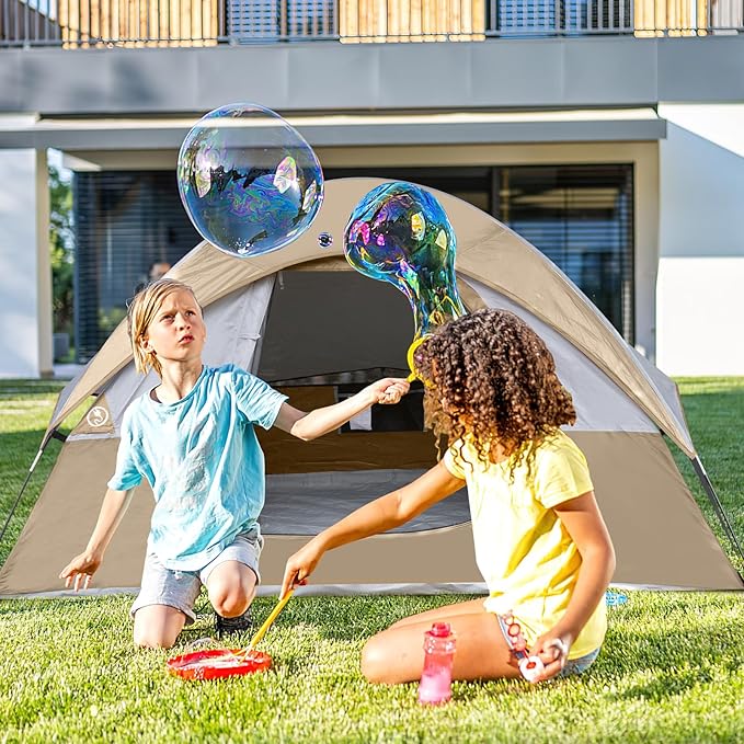 Camping Tent 2 Person, Waterproof Windproof Tent with Rainfly Easy Set up-Portable Dome Tents for Camping…